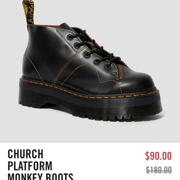 FOUND!! DR MARTENS PLATFORM OXFORDS! BLACK SIZE8W - Picture 6 of 6